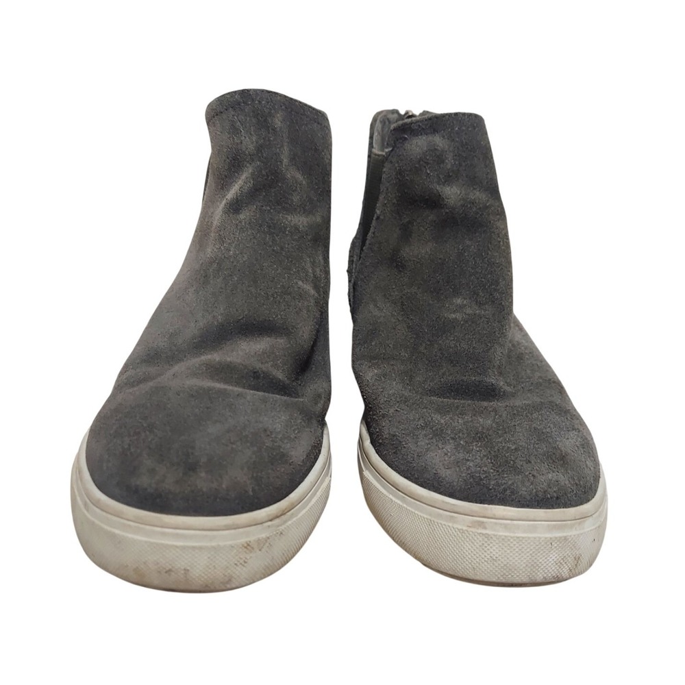 INC Women Ankle Boots Gray Booties Suede Round Toe‎ Size 7.5 - Picture 4 of 9